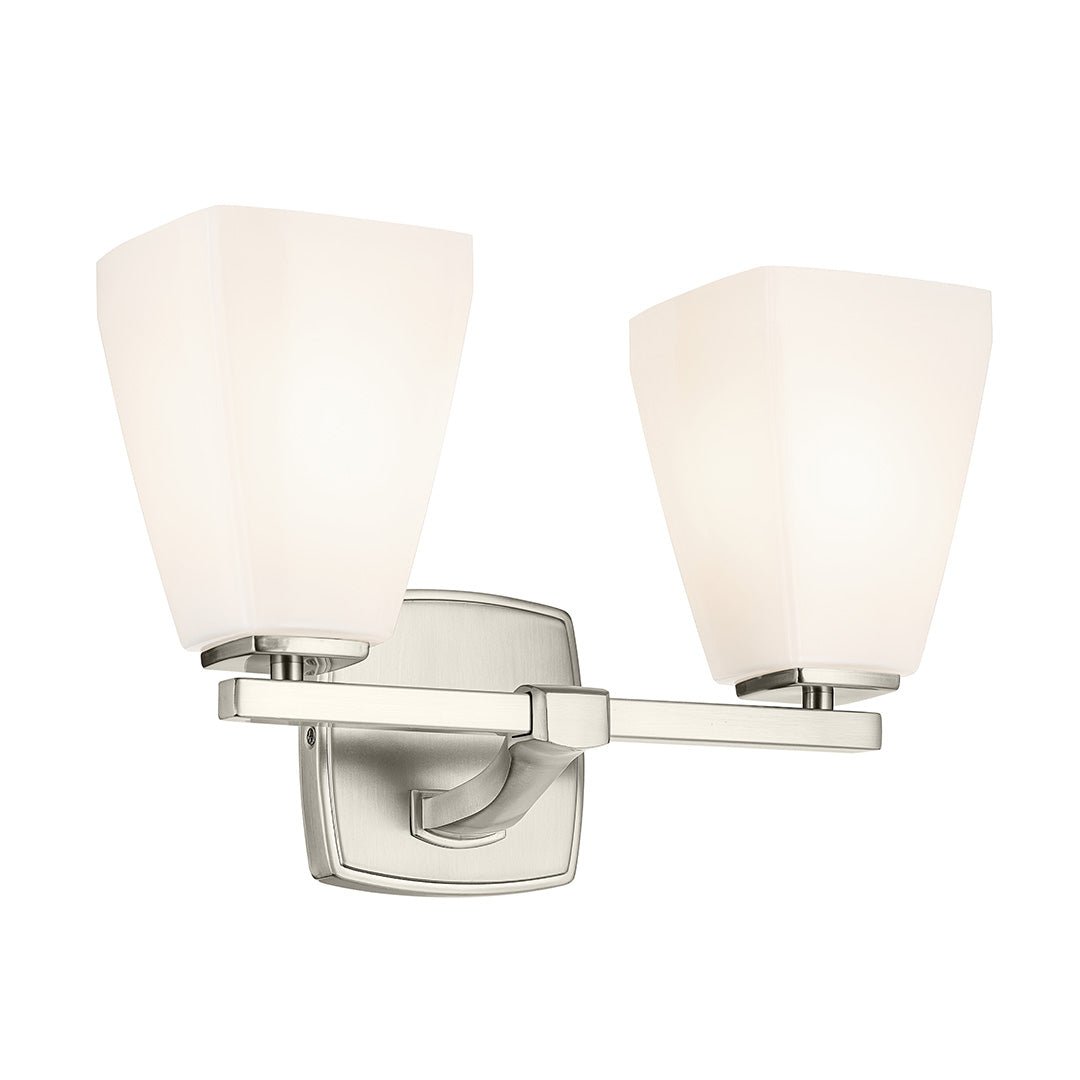 KICHLER-55215NIKICHLER Marant 55215 2 Light Vanity Light with Clear/Frosted Glass