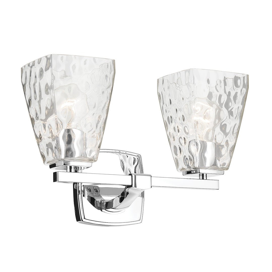 KICHLER-55215CHWTRKICHLER Marant 55215 2 Light Vanity Light with Clear/Frosted Glass