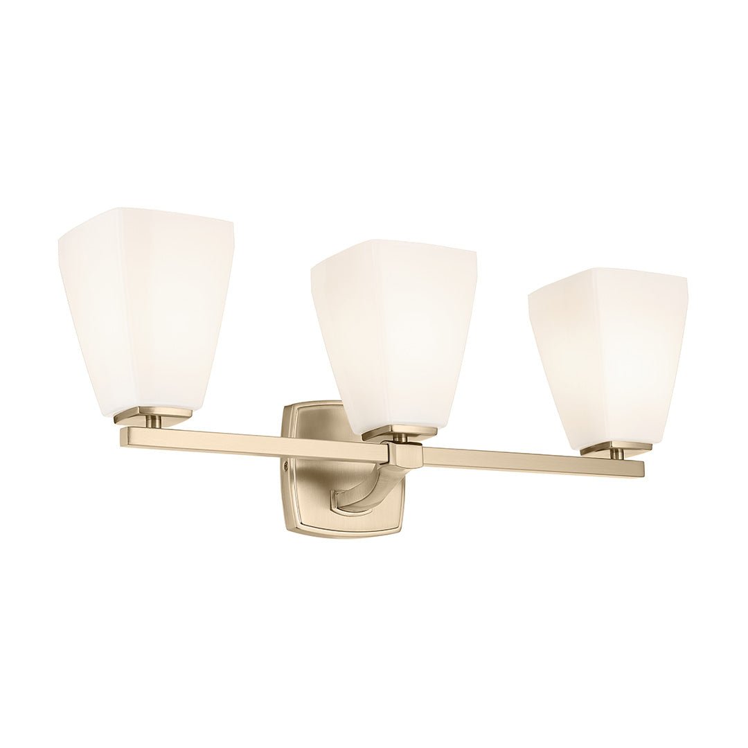 KICHLER-55216CPZKICHLER Marant 55216 3 Light Vanity Light with Clear/Frosted Glass