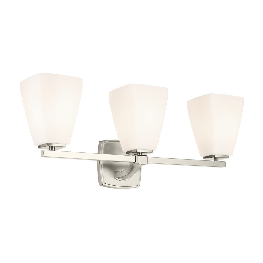 KICHLER-55216NIKICHLER Marant 55216 3 Light Vanity Light with Clear/Frosted Glass
