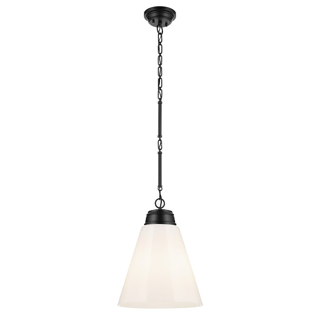 KICHLER-52661CPZKICHLER Marsailli 19"/19.75" 1 Light Pendant with Frosted/Clear Glass