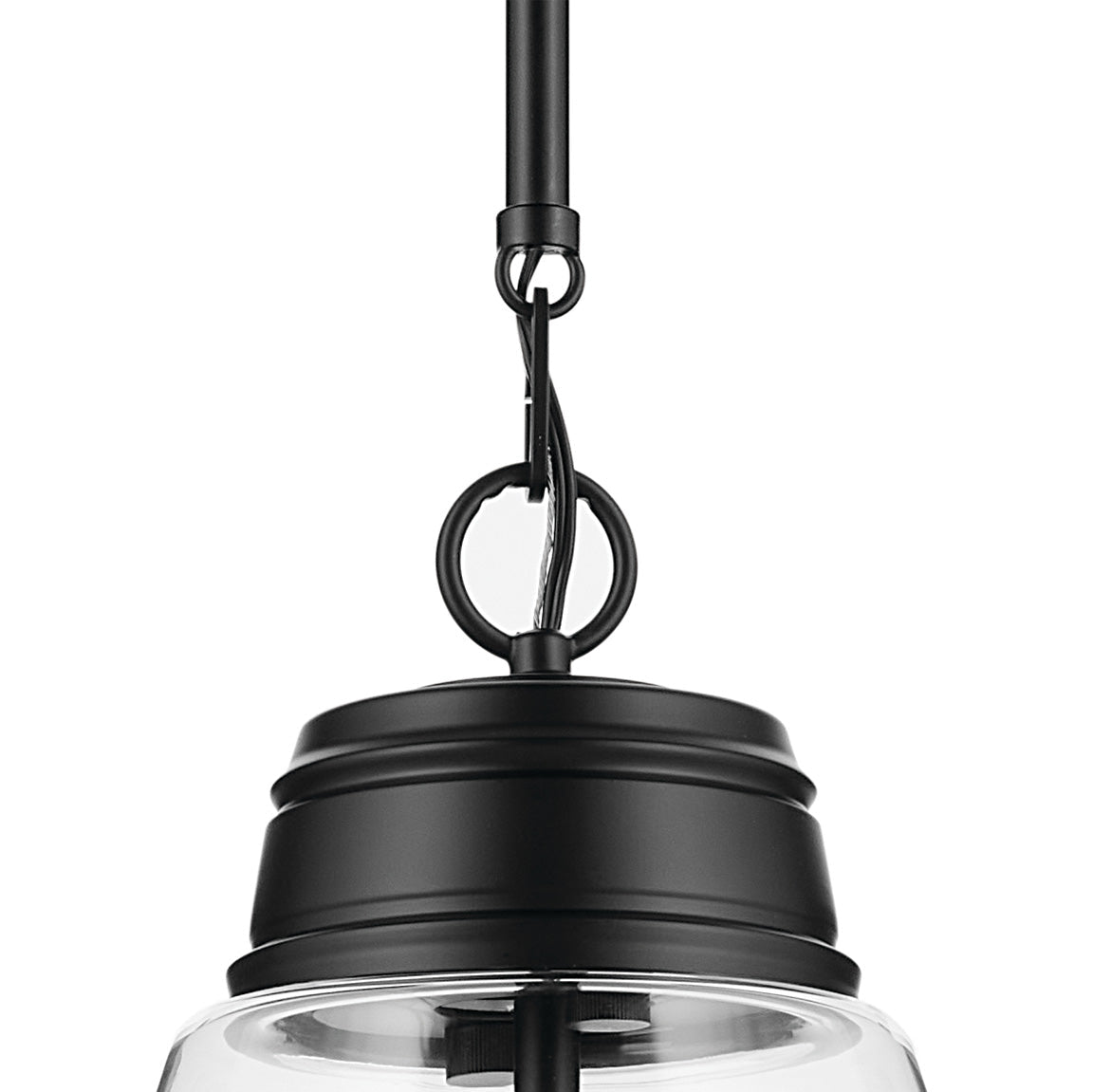 KICHLER-52661CPZKICHLER Marsailli 19"/19.75" 1 Light Pendant with Frosted/Clear Glass