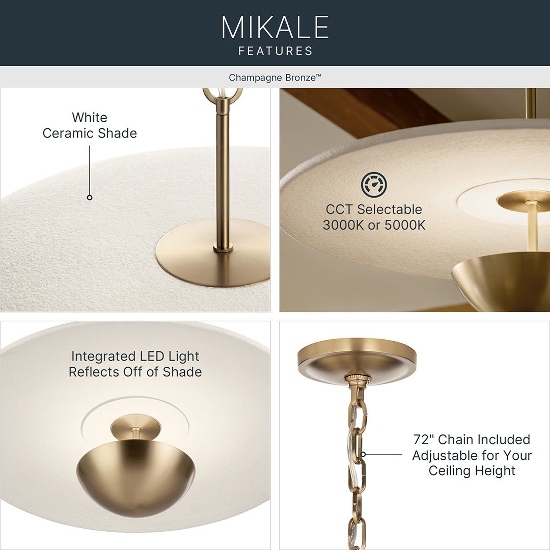 KICHLER-52829CPZLEDKICHLER Mikale 25W LED Pendant Selectable CCT