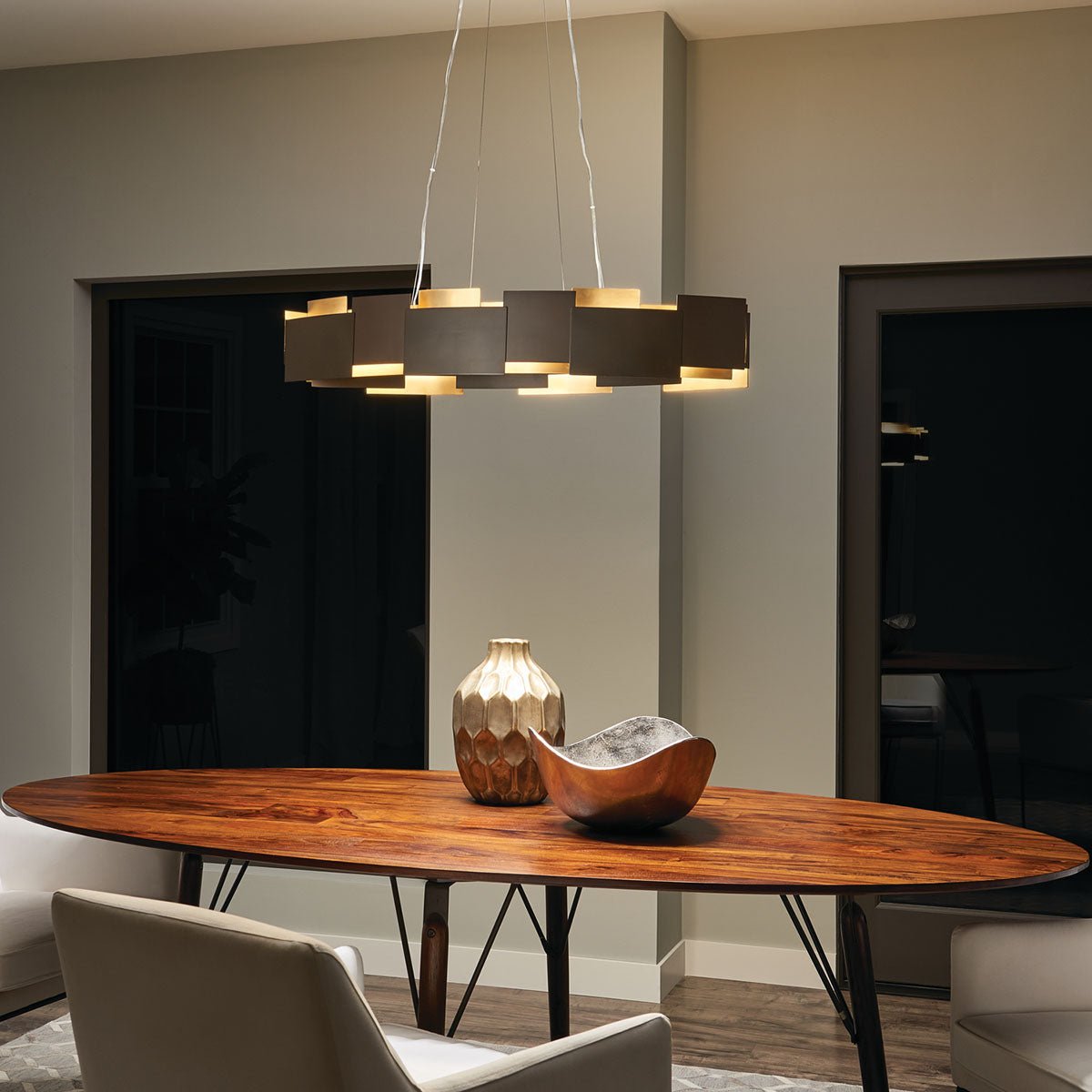 KICHLER-42993SNLEDKICHLER Moderne 42993 60.0W LED 16.25" Chandelier 27K