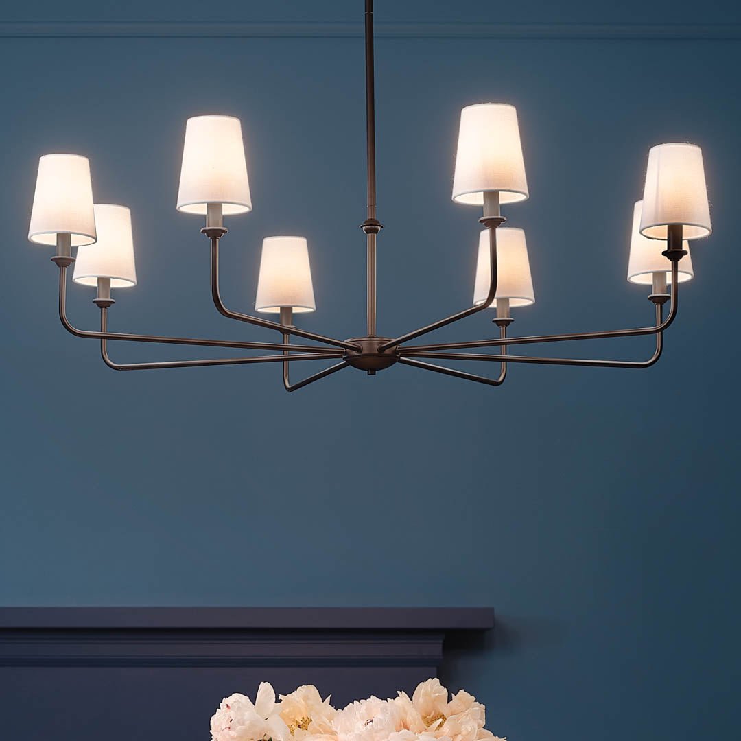 KICHLER-52517PNKICHLER Pallas 52517 42.75" 8-Light Chandelier