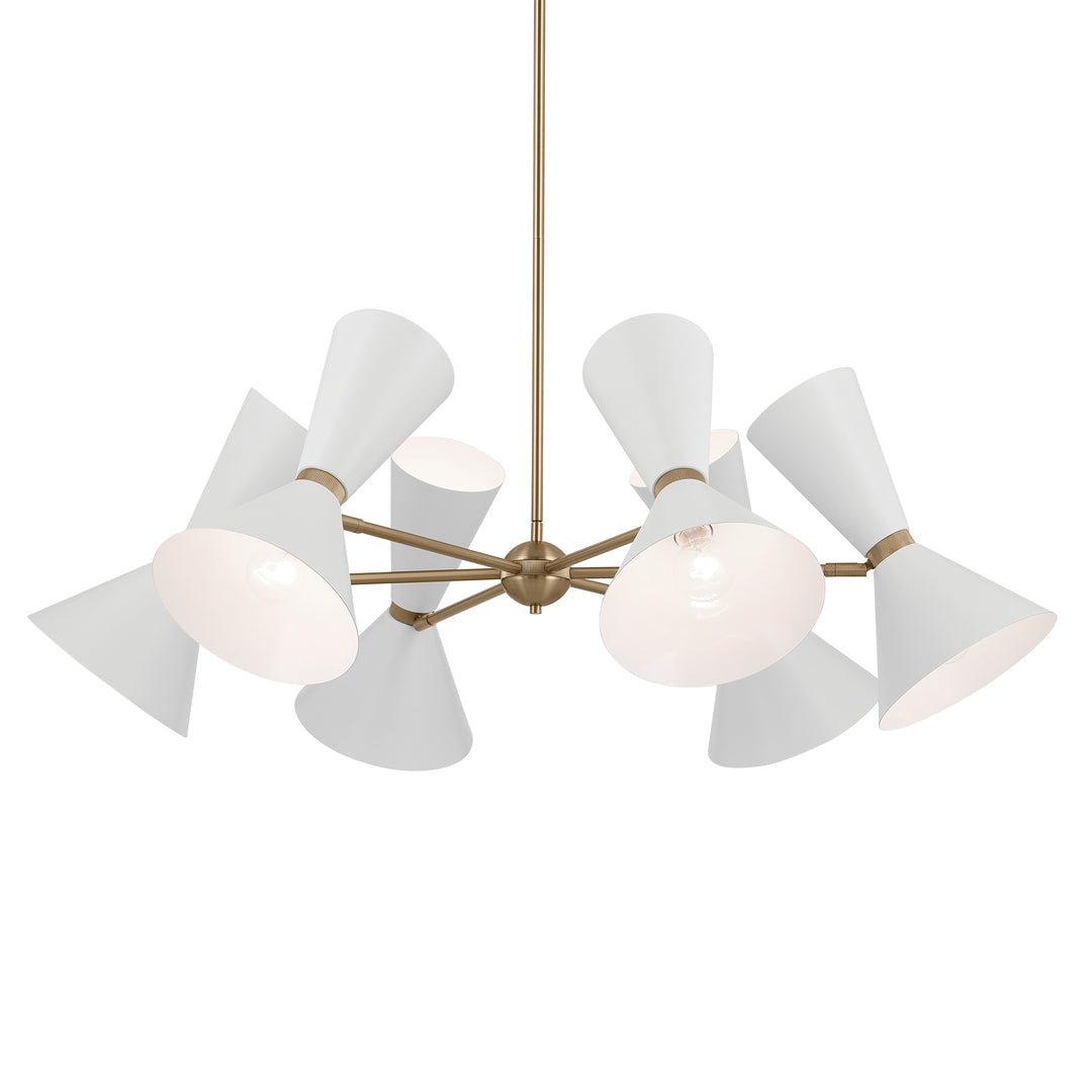 KICHLER-52566CPZWHKICHLER Phix 52566 38.75" 12-Light Chandelier