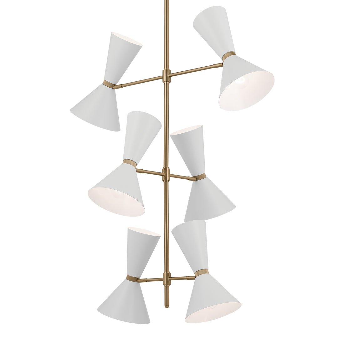 KICHLER-52568CPZWHKICHLER Phix 52568 22.5" 12-Light Chandelier