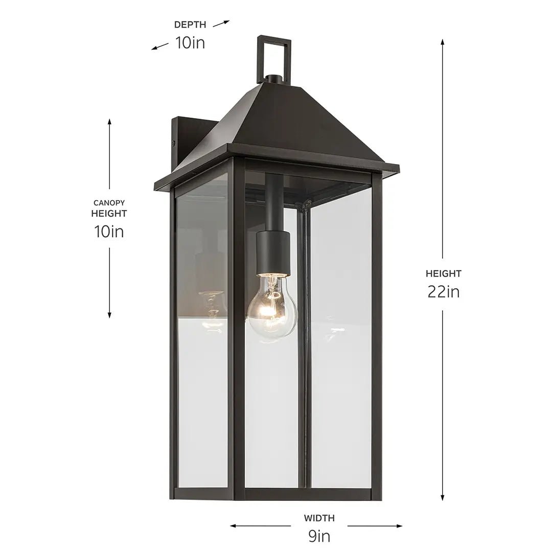 KICHLER-59159OZKichler Prin 59158 22" Outdoor Wall Light