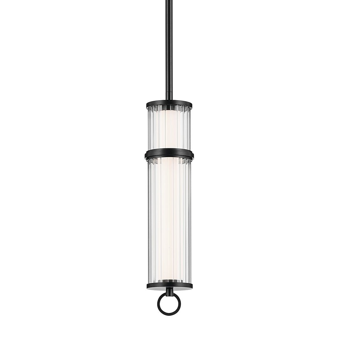 KICHLER-52755BKLEDKICHLER Riven 15.5 Inch LED 1 Light Pendant with Clear Glass 30K