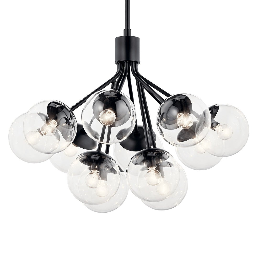 KICHLER-52701BKCLRKICHLER Silvarious 52701 30" 12-Light Chandelier