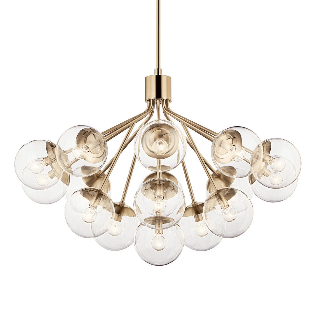 KICHLER-52702CPZCLRKICHLER Silvarious 52702 38" 16-Light Chandelier