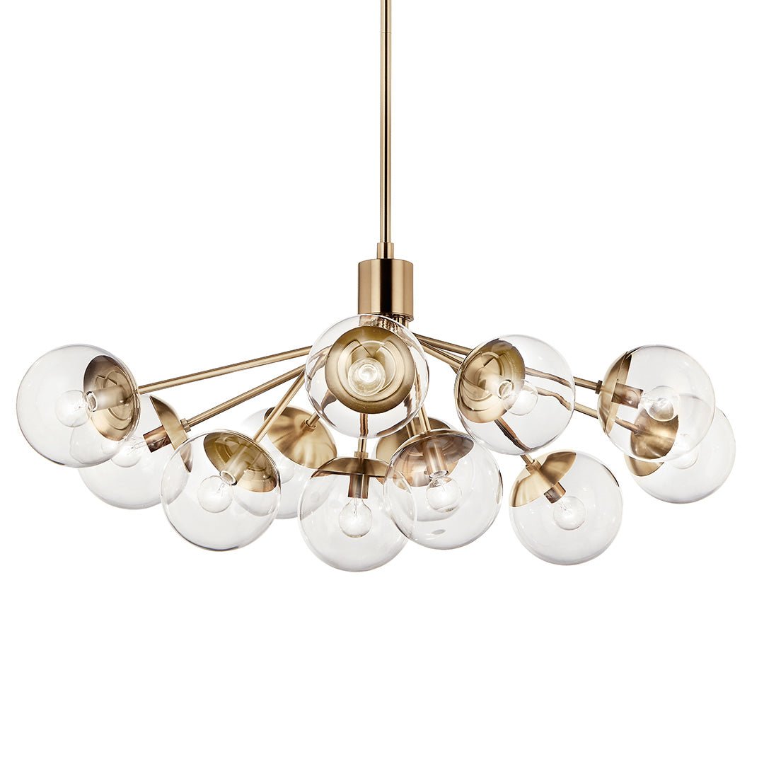 KICHLER-52703CPZCLRKICHLER Silvarious 52703 26.75" 12-Light Chandelier