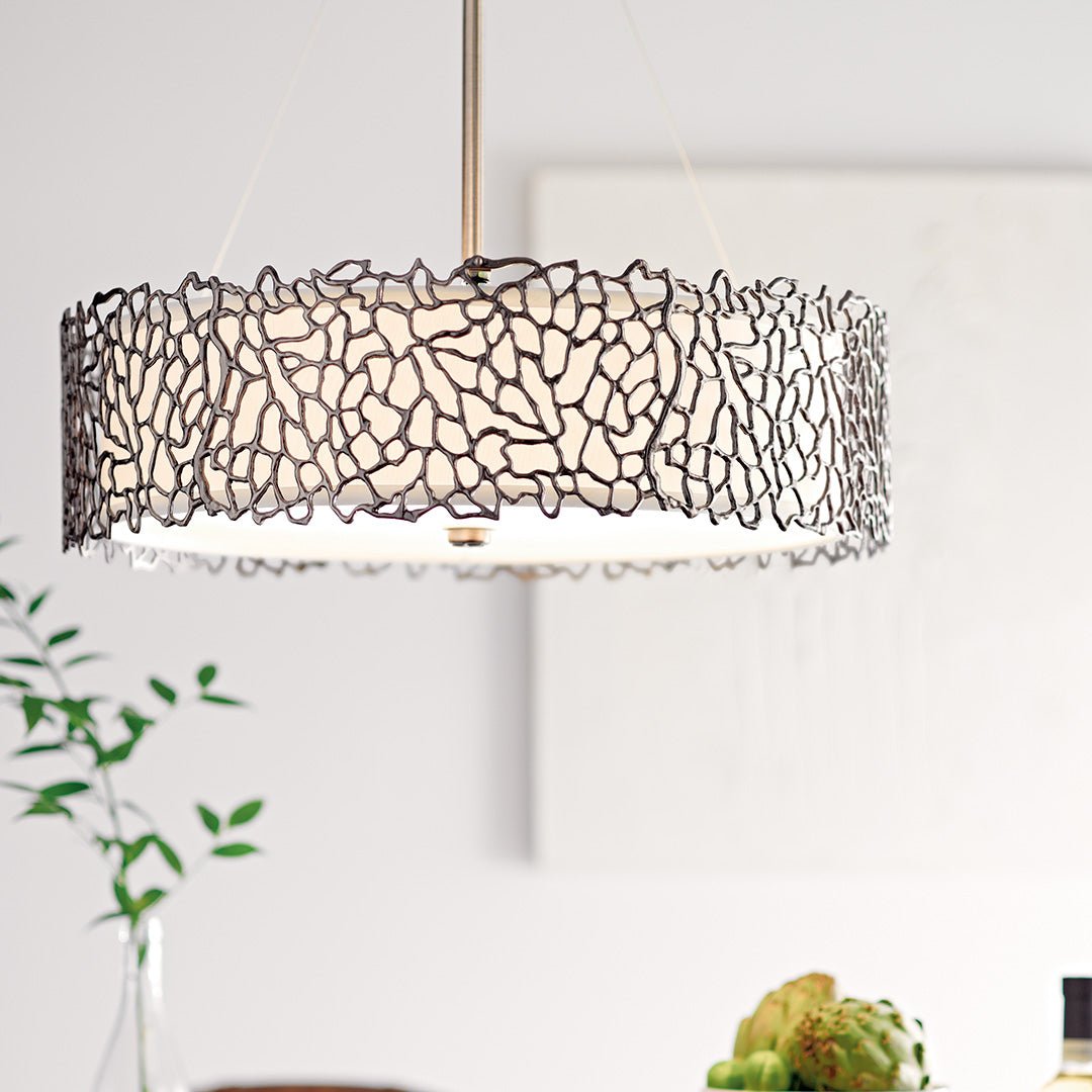 KICHLER-43347CLPKICHLER Silver Coral 43347 22" 4-Light Chandelier