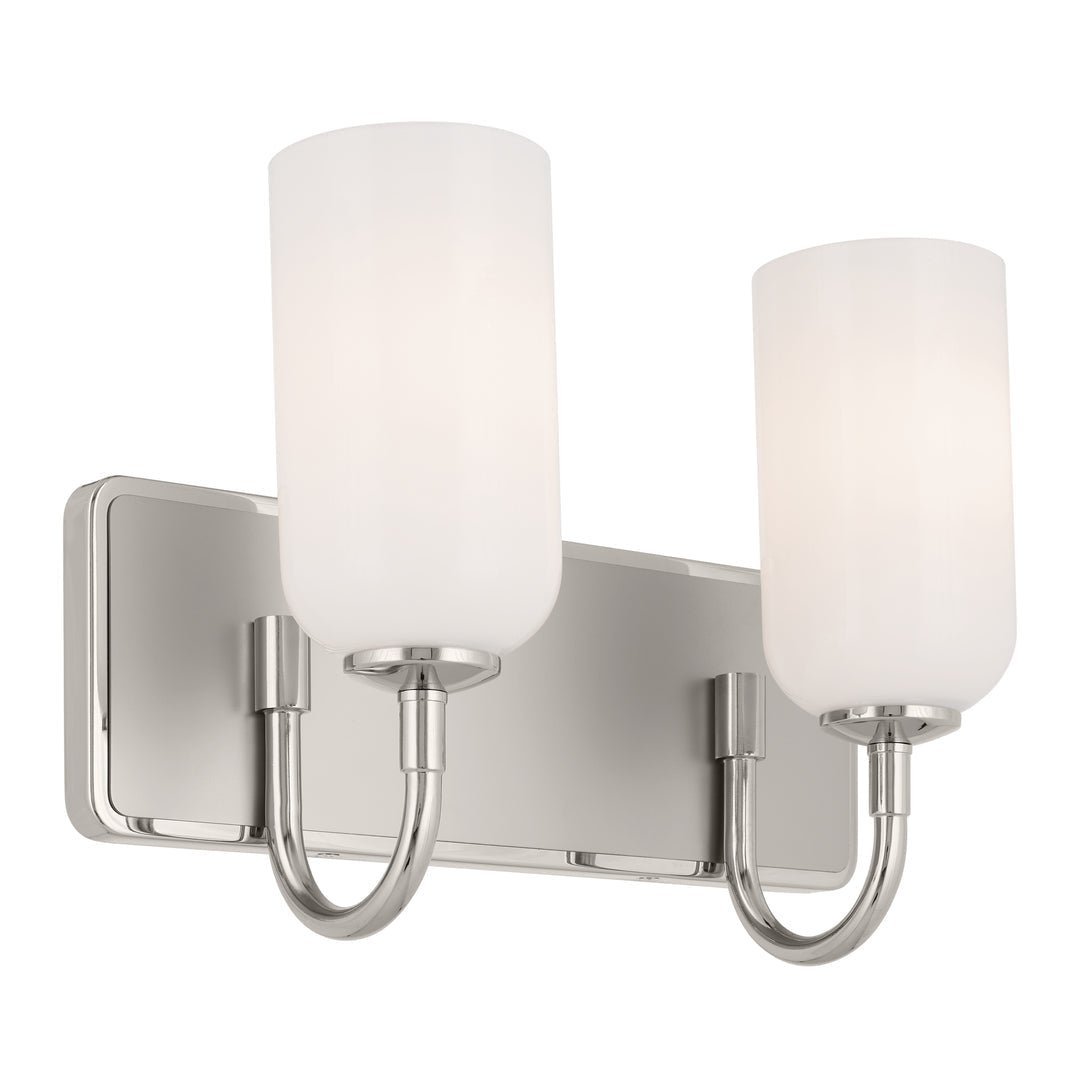 KICHLER-55162PNKICHLER Solia 55162 2 Light Vanity with Frosted Glass