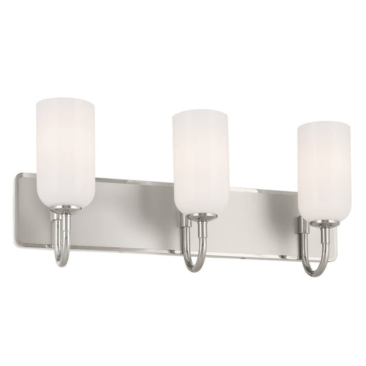 KICHLER-55163PNKICHLER Solia 55163 3 Light Vanity with Frosted Glass in Champagne Bronze with Black