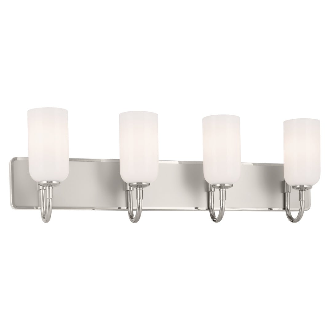 KICHLER-55164PNKICHLER Solia 55164 4 Light Vanity with Frosted Glass in Champagne Bronze with Black