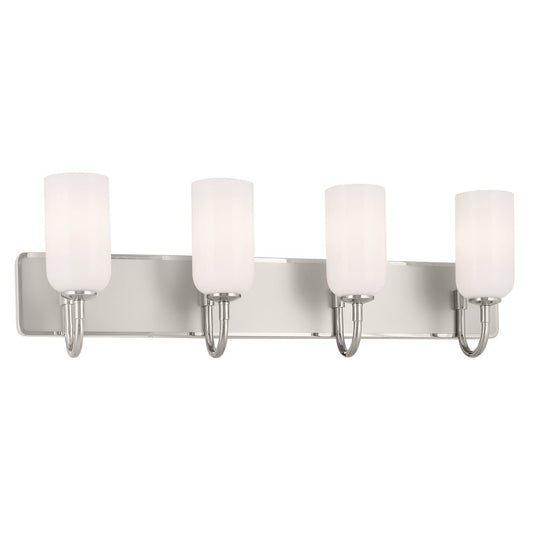 KICHLER-55164PNKICHLER Solia 55164 4 Light Vanity with Frosted Glass in Champagne Bronze with Black