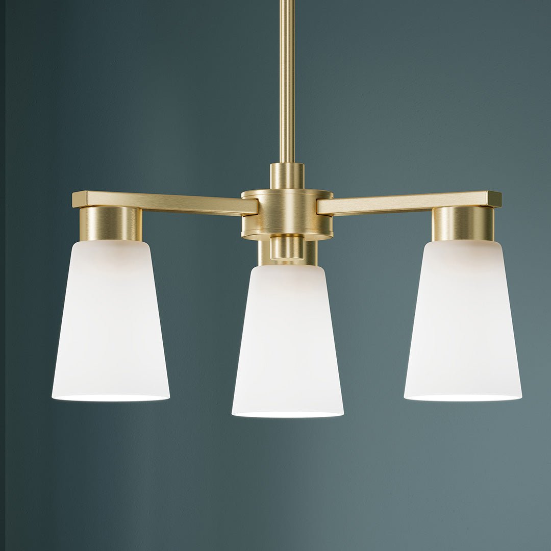 KICHLER-52435OZCLRKICHLER Stamos 52435 18" 3-Light Chandelier