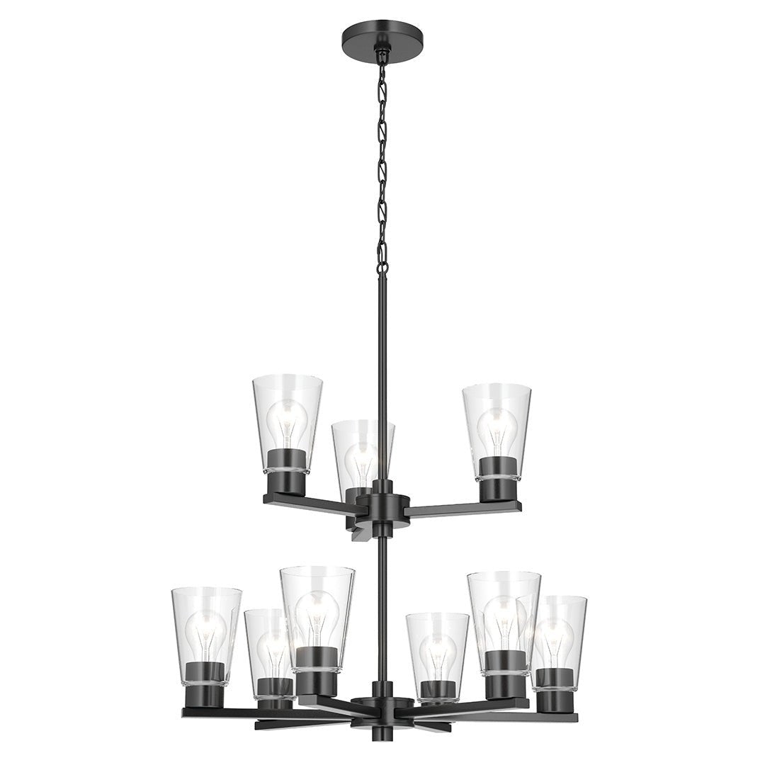 KICHLER-52438BKCLRKICHLER Stamos 52438 24" 9-Light Chandelier