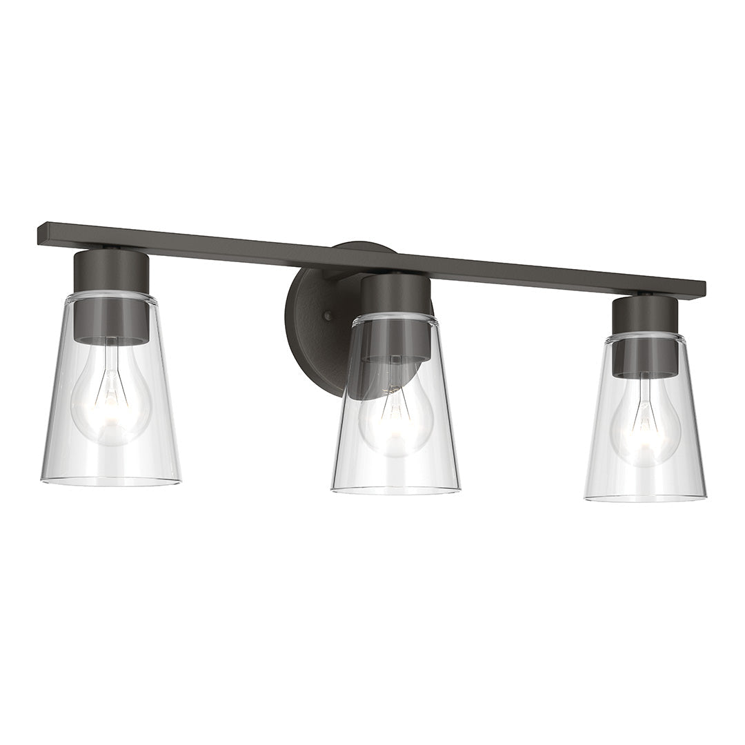 KICHLER-55121OZCLRKICHLER Stamos 55121 3 Light Vanity Light with Frosted/Clear Glass