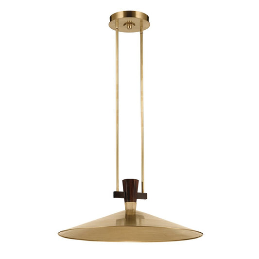KICHLER-52833LBRLEDKICHLER Tenon 8.5W LED 20"/28" Pendant with Cone Shade 30K
