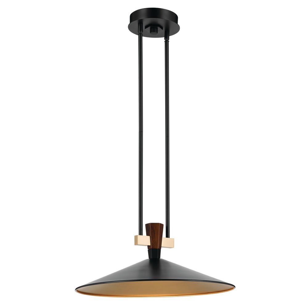 KICHLER Tenon 52832 8.5W LED 20" Pendant with Cone Shade 30K