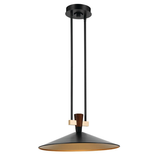 KICHLER Tenon 52832 8.5W LED 20" Pendant with Cone Shade 30K