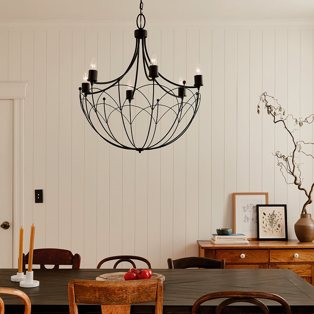 KICHLER-52462CHZKICHLER Topiary 52462 28.25" 6-Light Chandelier