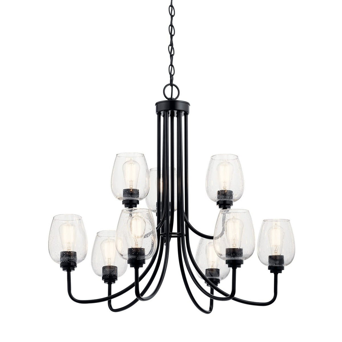 KICHLER-44378BKCSKICHLER Valserrano 44378 31.75" 9-Light Chandelier