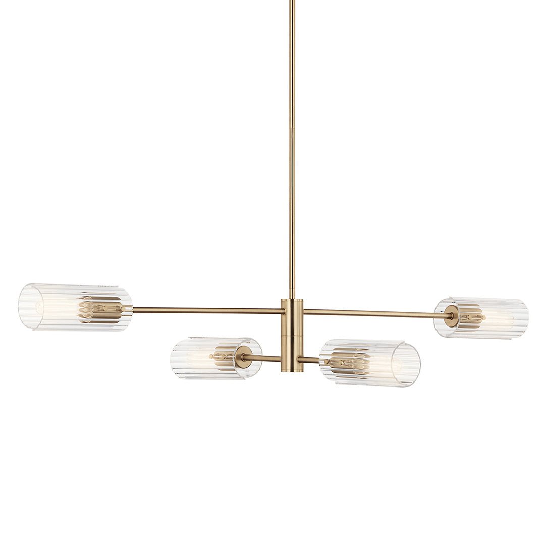 KICHLER-52681CPZKICHLER Velestino 52681 5.25" 4-Light Linear Chandelier