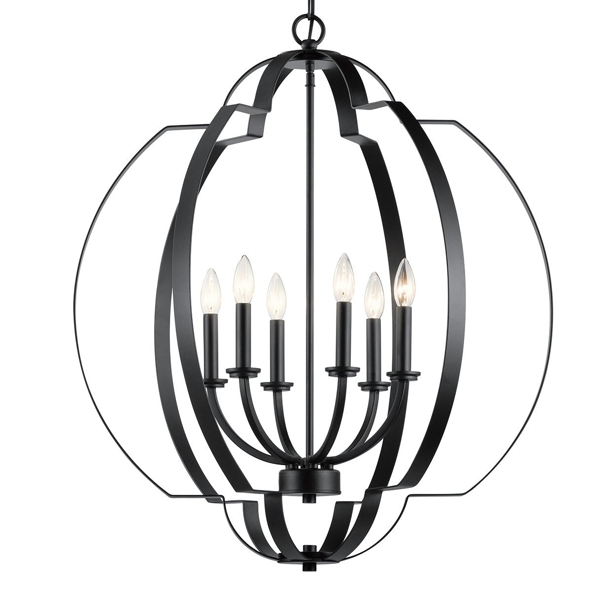 KICHLER-42139BKKICHLER Voleta 42139 27.75" 6-Light Chandelier