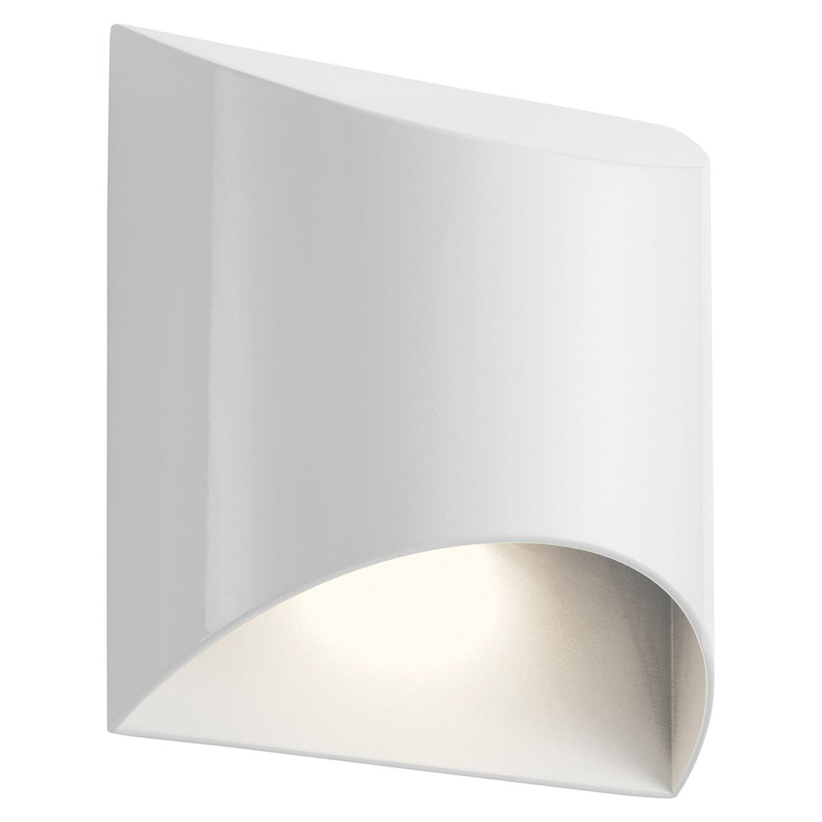 KICHLER-49278WHLEDKICHLER Wesley 49278 10.0W LED 7.5" Outdoor Wall Light 30K