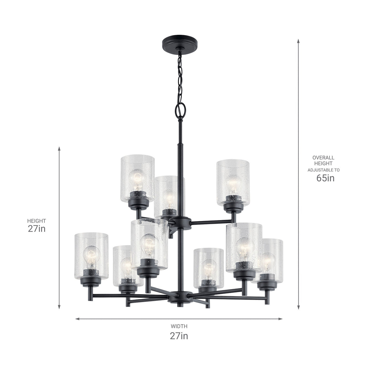 KICHLER-44031OZKICHLER Winslow 44031 27" 9-Light Chandelier