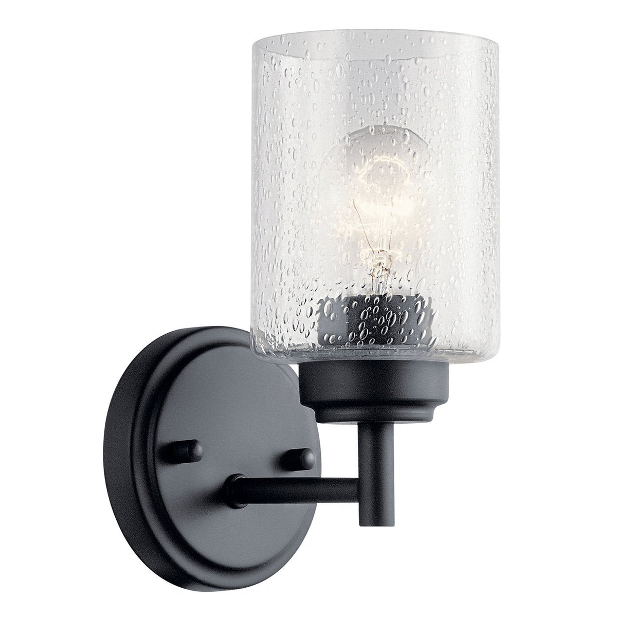 KICHLER-45910BKKICHLER Winslow 45910 1 Light Vanity Light with Clear Glass