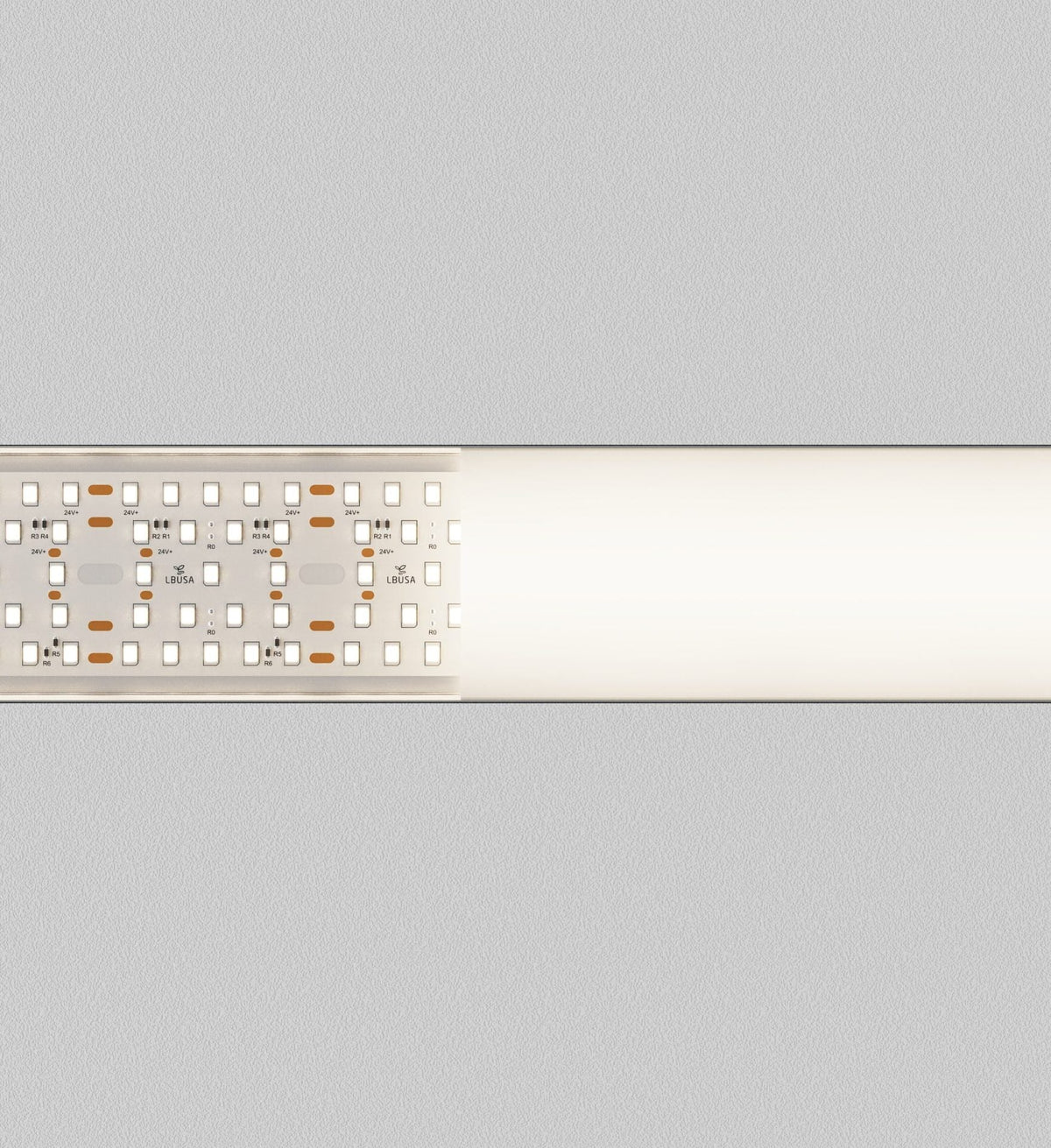 LBU-LB54158LightBlueUSA LB54158 Trimless Aluminum Profile For 2" Wide PCB Series Tape