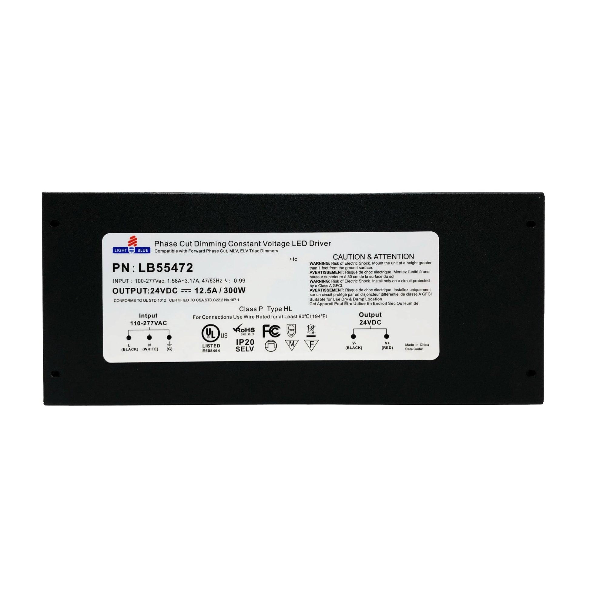 LBU - LBLB55472LightBlueUSA LB55472 300W 24V Dimmable Power Supplies