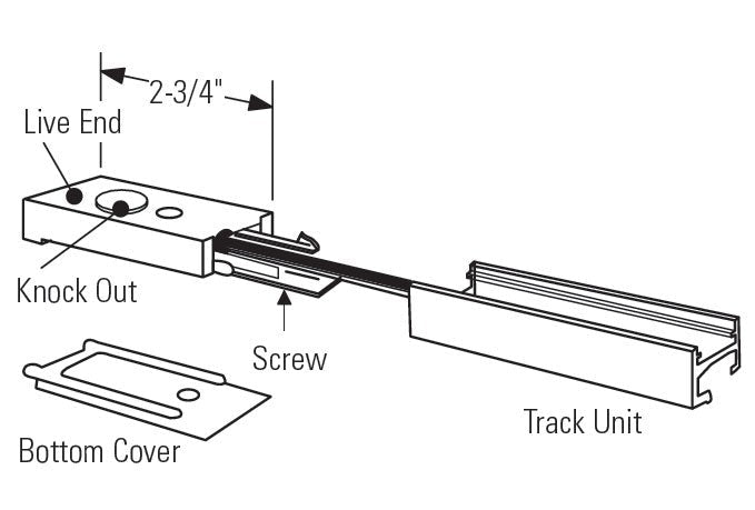 Signify-6048NBKLightolier Track Light Accessories
