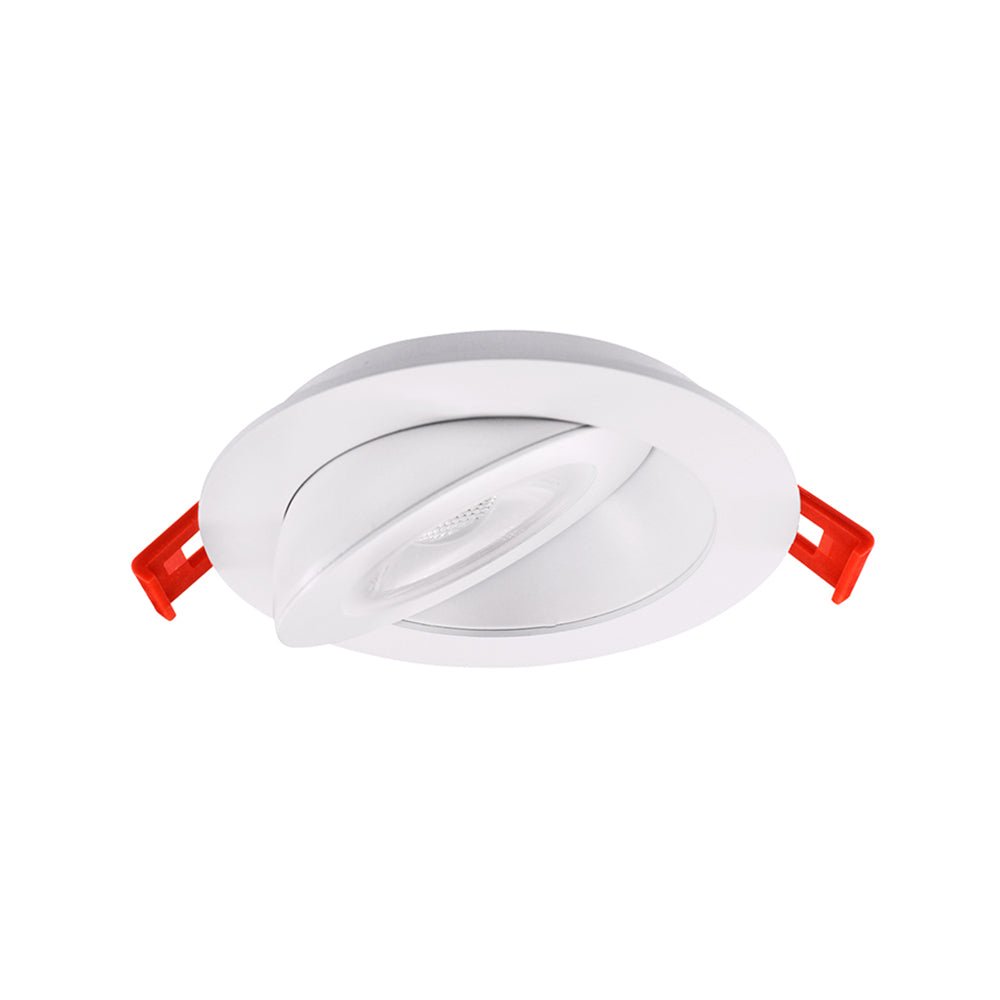 LOTUS - LED - 4 - S9W - 5CCT - FG - WHLotus 4" 9W LED Floating Gimbal Selectable CCT