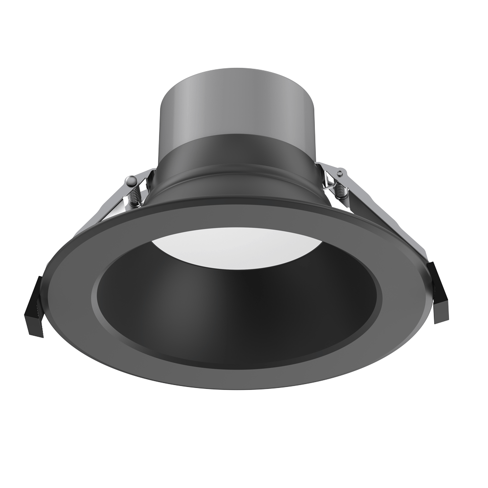 LOTUS - DL254 - 6 - 30W - M - A5C5 - HO - BKLotus DL254 - 6 - 30W - M - A5C5 - HO 6" 30W Round Commercial Downlight Selectable CCT+Wattage