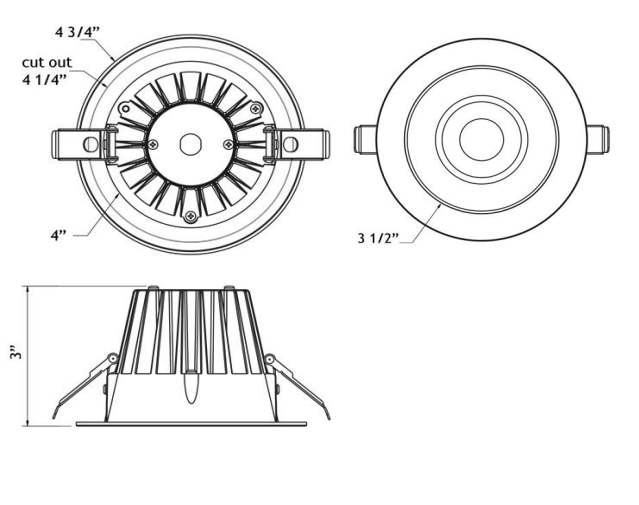LOTUS - JXL - COB02 - S09W - 5CCT - BK - 2RR - BF - BKLotus JXL - COB02 - R09W 2" 9W LED Regressed Downlight Selectable CCT