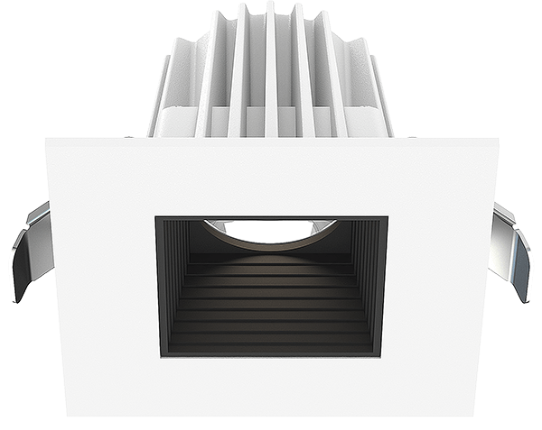 LOTUS - JXL - COB02 - S09W - 5CCT - WH - 2SR - BF - BKLotus JXL - COB02 - S09W 2" 9W LED Square Regressed Downlight Selectable CCT