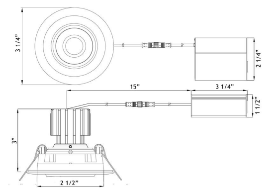 LOTUS - LL3G - 5CCT - HO - BNLotus LLG3 - 5CCT - HO 3" 11W LED Gimbal Selectable CCT/DTW