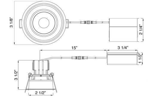 LOTUS - LRG3 - 5CCT - HO - TT - ORBLotus LRG3 - HO - TT 3" 11W LED Recessed Gimbal Thin Trim Selectable CCT
