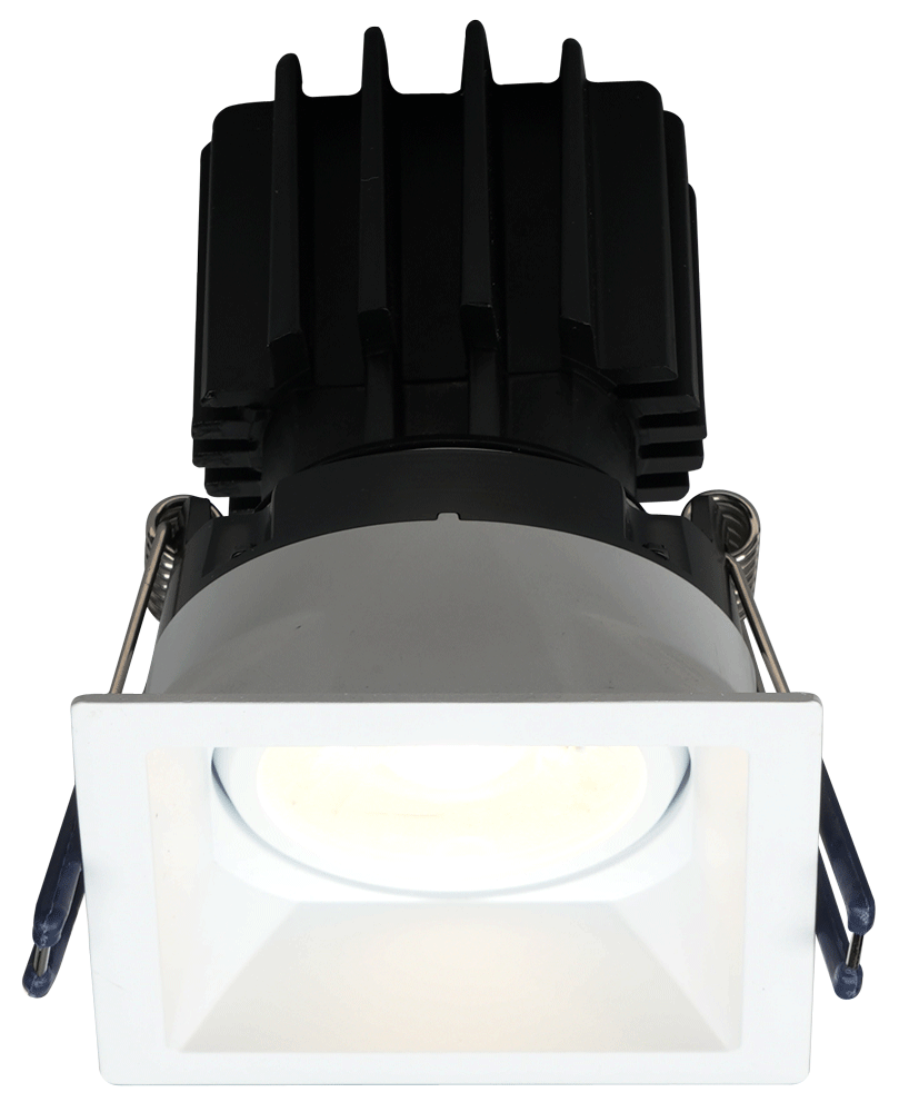 LOTUS - LSG3 - 5CCT - HO - TT - WHLotus LSG3 - HO - TT 3" 11W LED Square Regressed Gimbal Thin Trim Selectable CCT/DTW