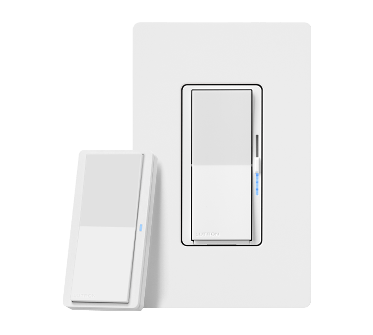 LUTRON-DVRF-PKG1D-WHLutron DVRF - PKG1D - WH Diva Smart Dimmer Switch 3 - Way Kit with Pico Paddle Remote