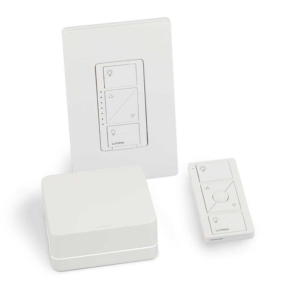 LUTRON-P-BDG-PKG1WLutron P-BDG-PKG1W Caseta Smart Dimmer Kit with Smart Hub