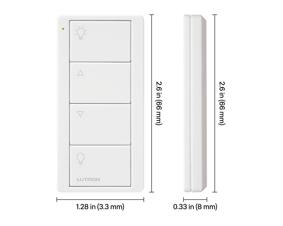 LUTRON-PJ2-4B-GWH-L01Lutron PJ2-4B-GWH-L01 4-Button Zone Control Pico Smart Remote, White