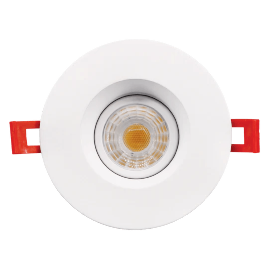 LUXRITE-LR23268Luxrite LR23268 3" 8W LED Regress Spotlight Gimbal Round Selectable CCT