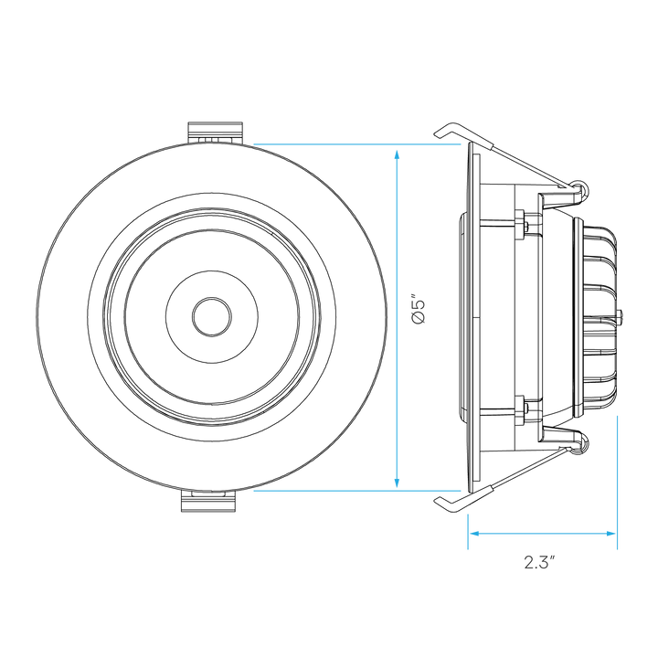 LUXRITE-LR23305Luxrite LR23304 4" 15W Recessed Gimbal Selectable CCT