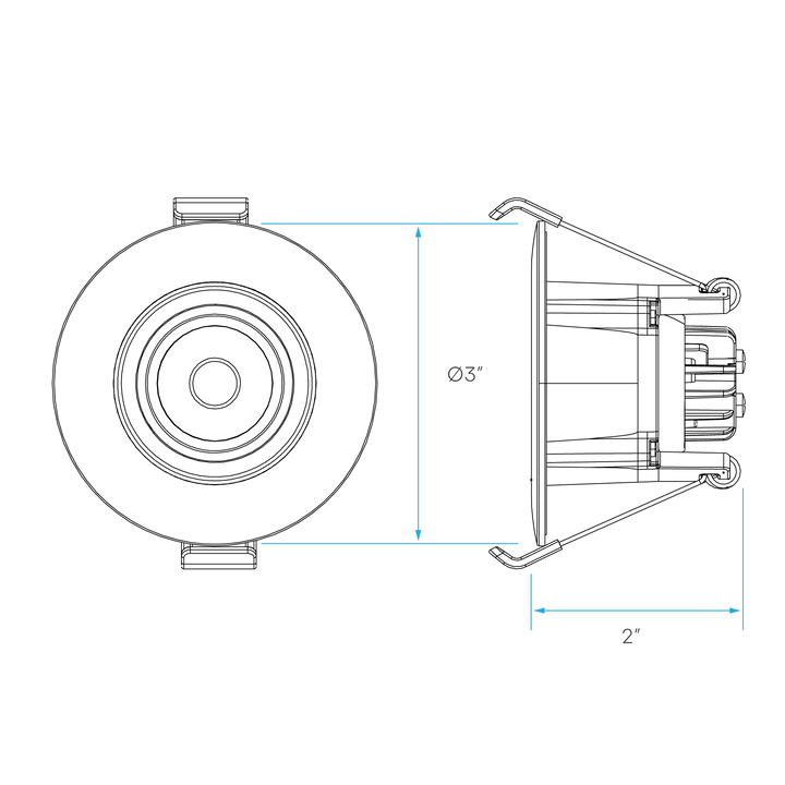 LUXRITE-LR23310Luxrite LR23310 2" 6W Regresed Gimbal Selectable CCT